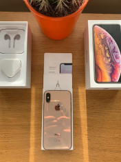 Iphone xs 256GB Gold, NEVERLOCKED, CA NOU, in cutie cu GARANTIE 9 luni foto