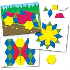 Set de forme magnetice constructie modele Learning Resources foto