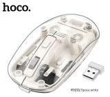 Mouse Wireless HOCO GM29, 2.4G, 1600 DPI, Ergonomic, Alb Space, Compatibil PC, Laptop