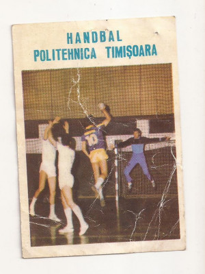 Calendar Vechi - HANDBAL POLITEHNICA TIMISOARA 1988 foto