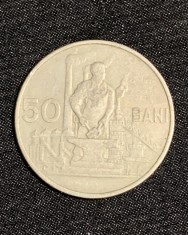 Moneda 50 bani 1955 foto
