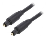 Cablu Toslink 1,5m cu mufe aurite negre