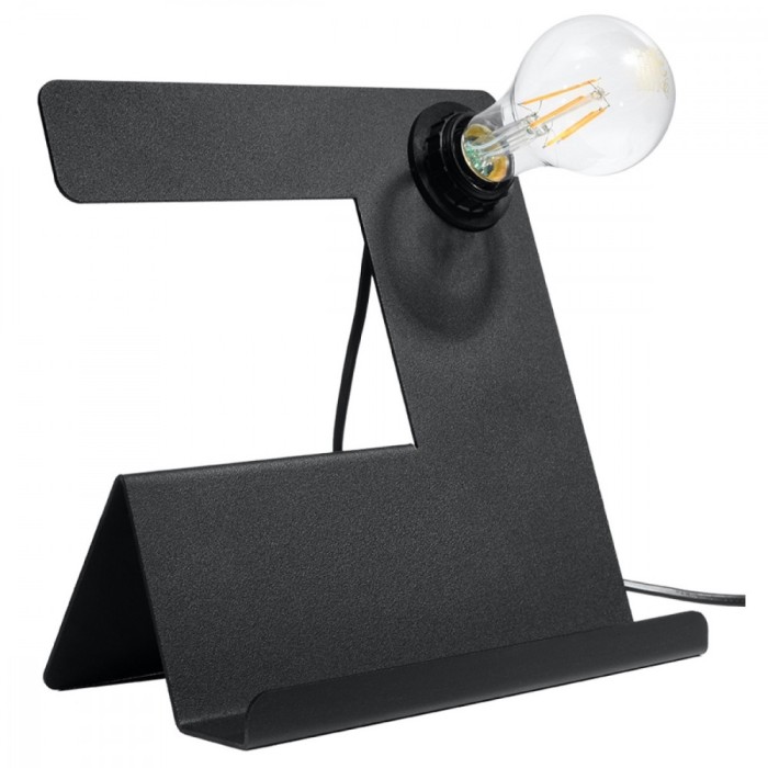 Lampă de masă INCLINE negru, Sollux Lighting