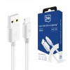 Cablu Date si Incarcare USB-A - Lightning 3MK Hyper, 12W, 1.2m, Alb, Apple