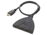 Switch HDMI 2.0 HDCP 2.2 0,55m Negru 3 Porturi