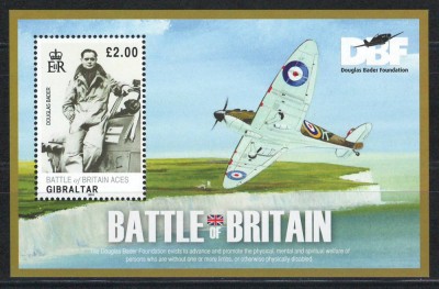 Gibraltar 2010 Mi 1369 bl 92 MNH - 70 de ani de la Batalia Angliei foto