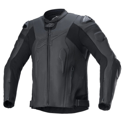 Geaca Moto Piele Alpinestars Missle V2 Airflow Leather Jacket, Negru, Marime 48 foto