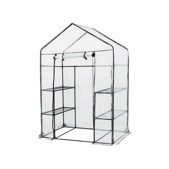 Seră de balcon 143x73x195 cm transparentă