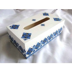 Cutie servetele motiv traditional ,cutie lemn 29170