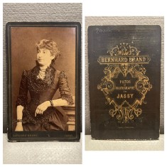 CDV Atelier Romania Iasi Jassy Jasy Bernhard Brand - Doamna de epoca