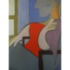 Pablo Picasso - Femeie asezata in fata unei ferestre
