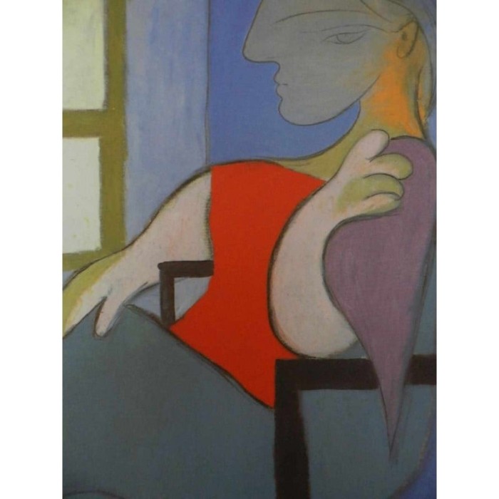 Pablo Picasso - Femeie asezata in fata unei ferestre