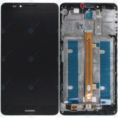 Huawei Ascend Mate 7 (JAZZ-L09) Capac frontal modul display + LCD + digitizer negru