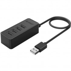 HUB USB Orico W5P-U2 4 port-uri USB 2.0 negru 100 cm foto