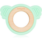 BabyOno Wooden &amp; Silicone Teether jucărie pentru dentiție Koala 1 buc