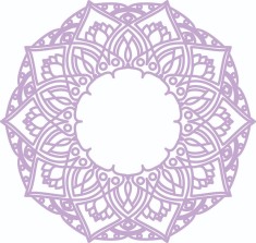 Sticker decorativ, Mandala, Mov, 60 cm, 7168ST foto