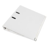 Biblioraft alb A4 pentru documente administrative &ndash; Cotor 5 cm, Bordura Metalica, 350 Coli