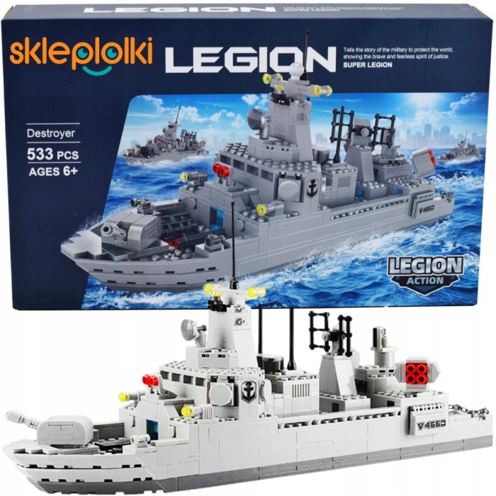 SET DE BLOCURI DE CONSTRUCȚIE PENTRU COPII SET DE MODELE DE NAVĂ DE RĂZBOI MILITARĂ