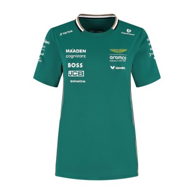 Aston Martin tricou de dama official Teamline Replica green F1 Team 2025 - XL foto