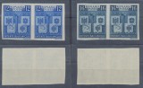 1940 ROMANIA Carol II Antanta Balcanica - seria rară NEdantelata in perechi orizontale MNH, tiraj 200 serii, Nestampilat