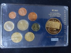 Euro set - Slovenia 2007 + medalie comemorativă , UNC foto