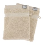 Set 2 X Mănuși 15X21Cm 100% Bumbac &ndash; Bej | Mănuși Baie