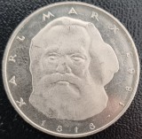 Germania 5 Marci Deutsche Mark Karl Marx 1983 J COMEMORATIVA, Europa, Cupru-Nichel