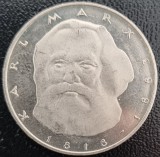 Germania 5 Marci Deutsche Mark Karl Marx 1983 J COMEMORATIVA, Europa, Cupru-Nichel