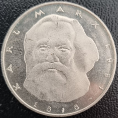 Germania 5 Marci Deutsche Mark Karl Marx 1983 J COMEMORATIVA