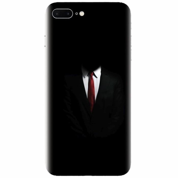 Husa silicon pentru Apple Iphone 8 Plus, Mystery Man In Suit