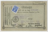 Romania, Asigurarea romaneasca, Chitanta (V), Bucuresti, 1938