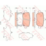 Placute frana TRW GDB3512, Spate