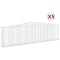 Cosuri gabion arcuite 5 buc, 400x30x100/120 cm fier galvanizat