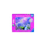 Cumpara ieftin Puzzle unicorni la castel 100 piese starline cu sclipici, Ravensburger