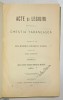Acte si Legiuiri Chestia Taraneasca Seria II Vol. II Radu Rosetti 1907, Domnia Regelui Carol, Carte Drept, 917 pagini