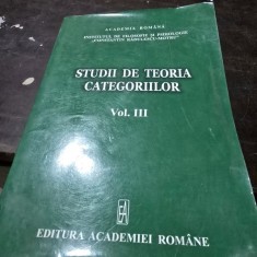 STUDII DE TEORIA CATEGORIILOR - ALEXANDRU SURDU VOL.III