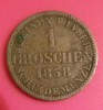 SV * Hannover Germania 1 GROSCHEN 1858 B 1/30 EINEN THALER VF++, Europa, Argint