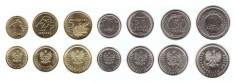 POLONIA █ SET DE MONEDE █ 1 + 2 + 5 + 10 + 20 + 50 Groszy + 1 Zloty █ 2020 █ UNC
