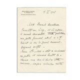 Gr. Vasile Rudeanu, scrisoare către Constantin Bacalbașa, 1928