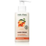 Folk &amp; Flora Sea Buckthorn crema protectoare pentru maini cu efect de nutritiv 150 ml