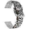 Curea silicon, compatibila Garmin Forerunner 165, VD Very Dream&reg;, Quick Release, Transparent Leopard