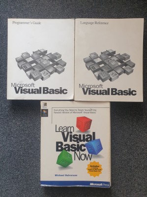 MICROSOFT VISUAL BASIC Programmer&amp;#039;s Guide + Language + LEARN VISUAL BASIC NOW foto