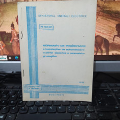 ICEMENERG Normativ de proiectare a instalațiilor de automatizare..., 1988, 069