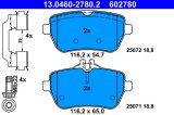 ATE 13.0460-2780.2 set placute frana,frana disc