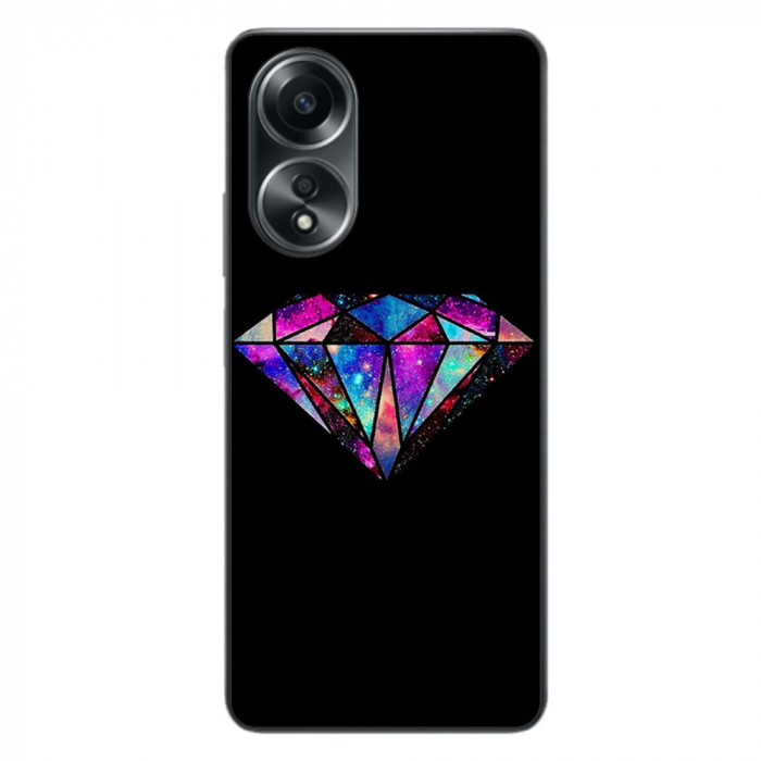 Husa compatibila cu Oppo A58 4G Silicon Gel Tpu Model Diamond Black