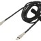 Cablu USB C 2m negru 100W mufă din ambele părţi
