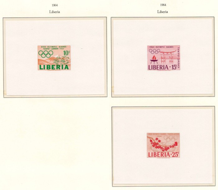 Liberia 1964 Mi 623/25 DELUXE MNH - JO Vara, Tokyo