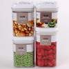 Cutii de Depozitare Alimente, Cyrax, Set din 4 Cutii pentru Condimente in Bucatarie, Cutii de tip Container, Diferite Dimensiuni, cu Capac Ermetic, di