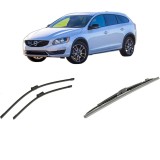 Cumpara ieftin Set 3 stergatoare VOLVO V60 I Cross Country (157) din 2015-2018, pentru parbriz si luneta fata si spate auto, Bosch Twin-Aerotwin, din cauciuc silicon
