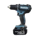 Masina de gaurit si insurubat Makita DHP482RFE, acumulator, cu percutie, 2 acumulatori, 62 Nm